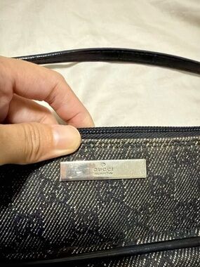 Gucci Black Monogram Shoulder Bag